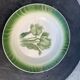Hollow dish pattern green tulips longwy france old