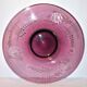 Portieux vallerysthal, large fruit bowl in purplish pink glass 1930-1940