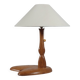 Beautiful one of a kind hand carved organic Art deco table lamp