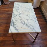 Marble and gilded bronze coffee table