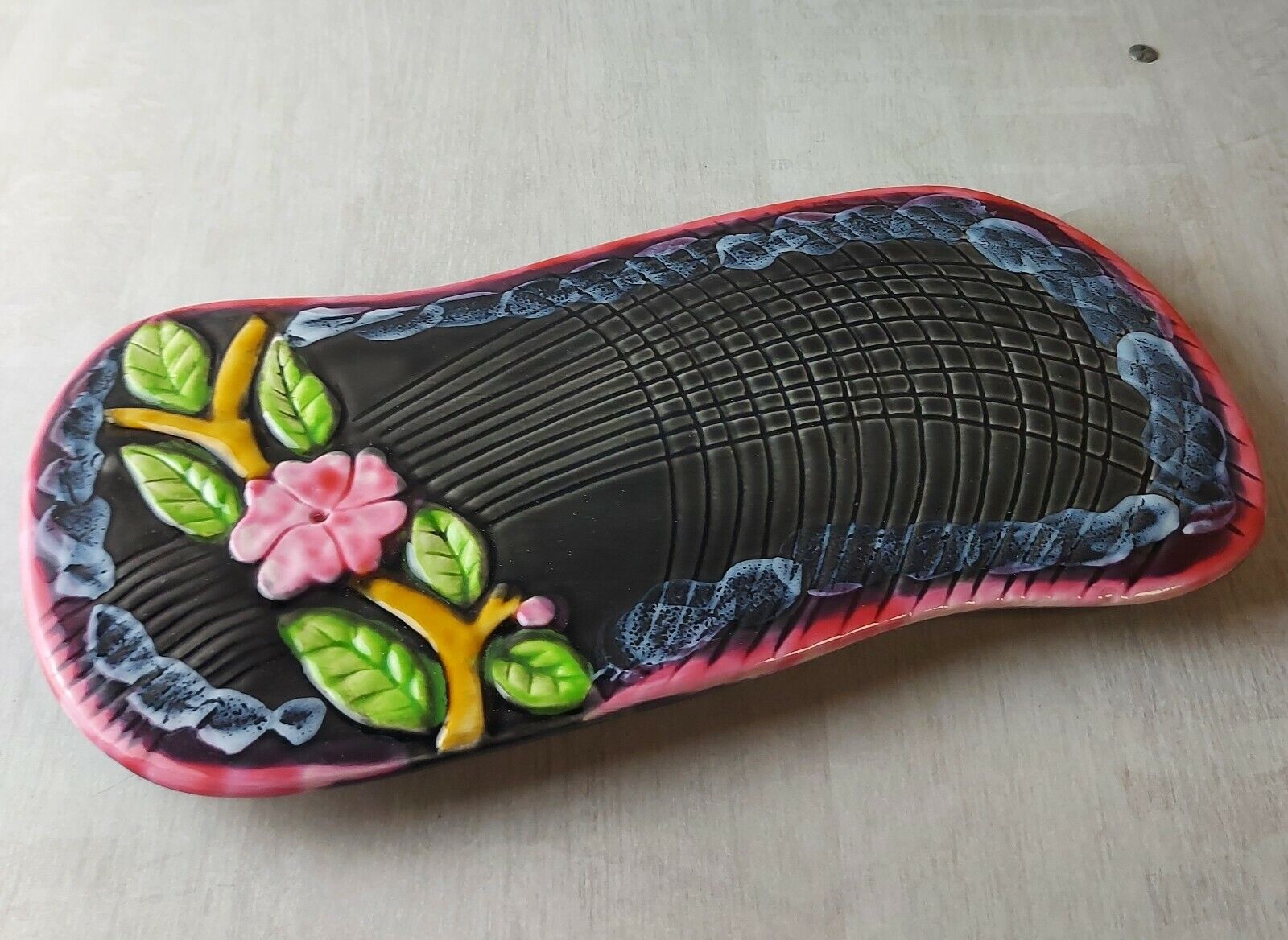 Table mat, ceramics from Vallauris, vintage