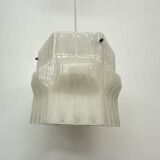 Mid-Century ice lucite pendant lamp , 1970s