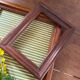 Lot 4 old wooden frames.