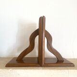 Varnished teak bookends years 45-49