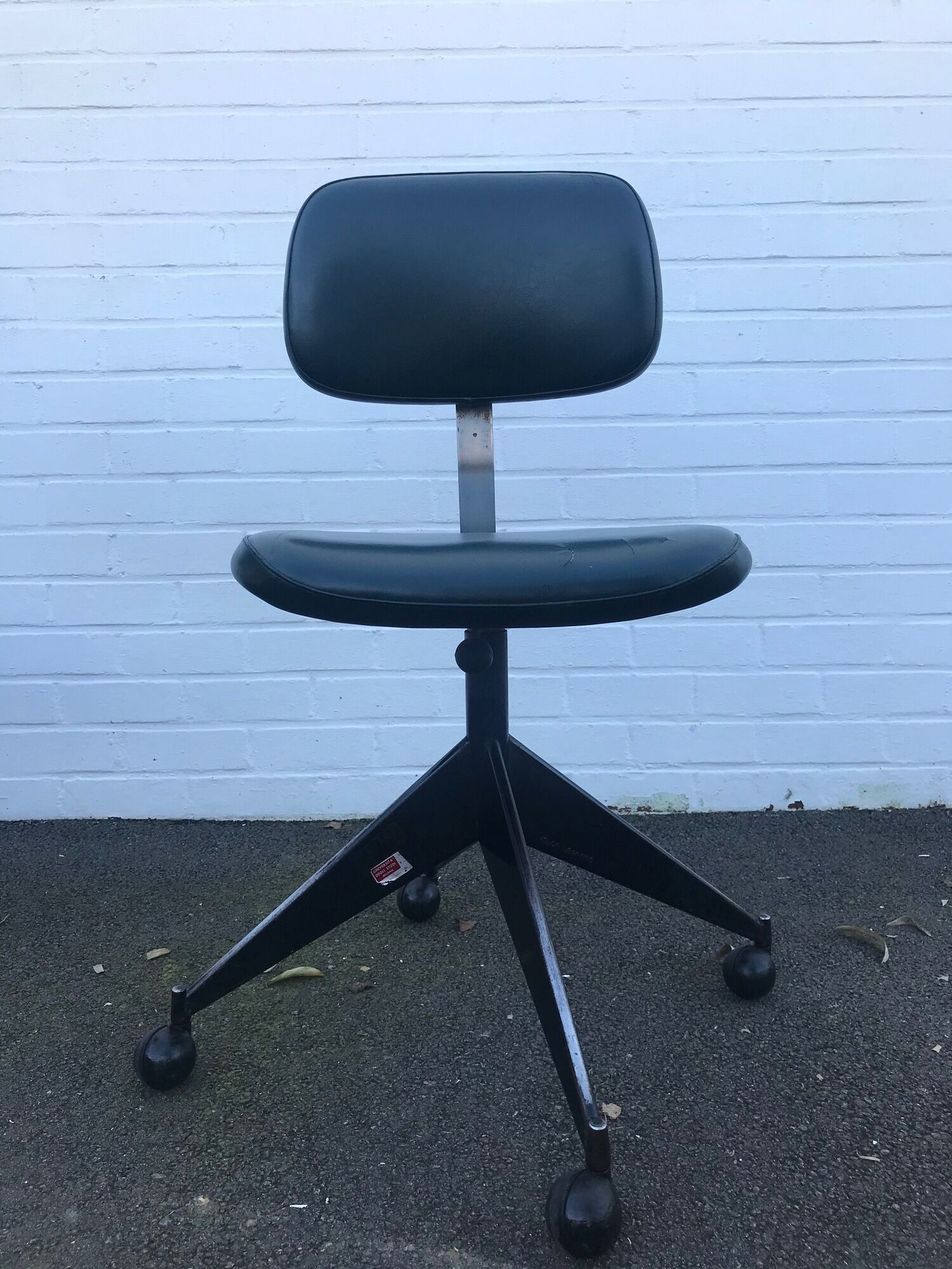 Pair of high-rise adjustable chairs from Velca Legnano (Italy) for Jules Wabbes 1960