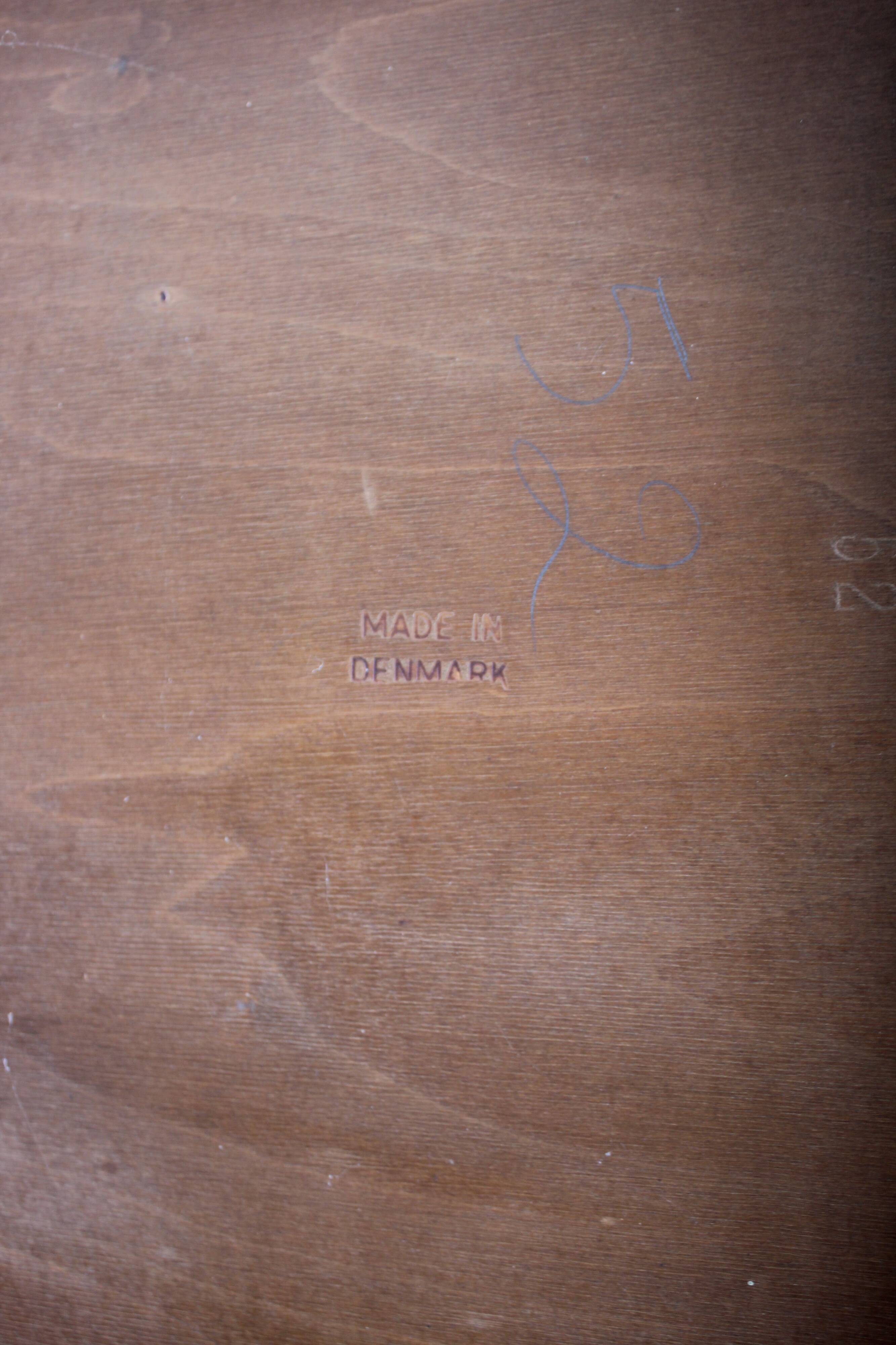 4 vintage Danish Arne Hovmand Olsen chairs