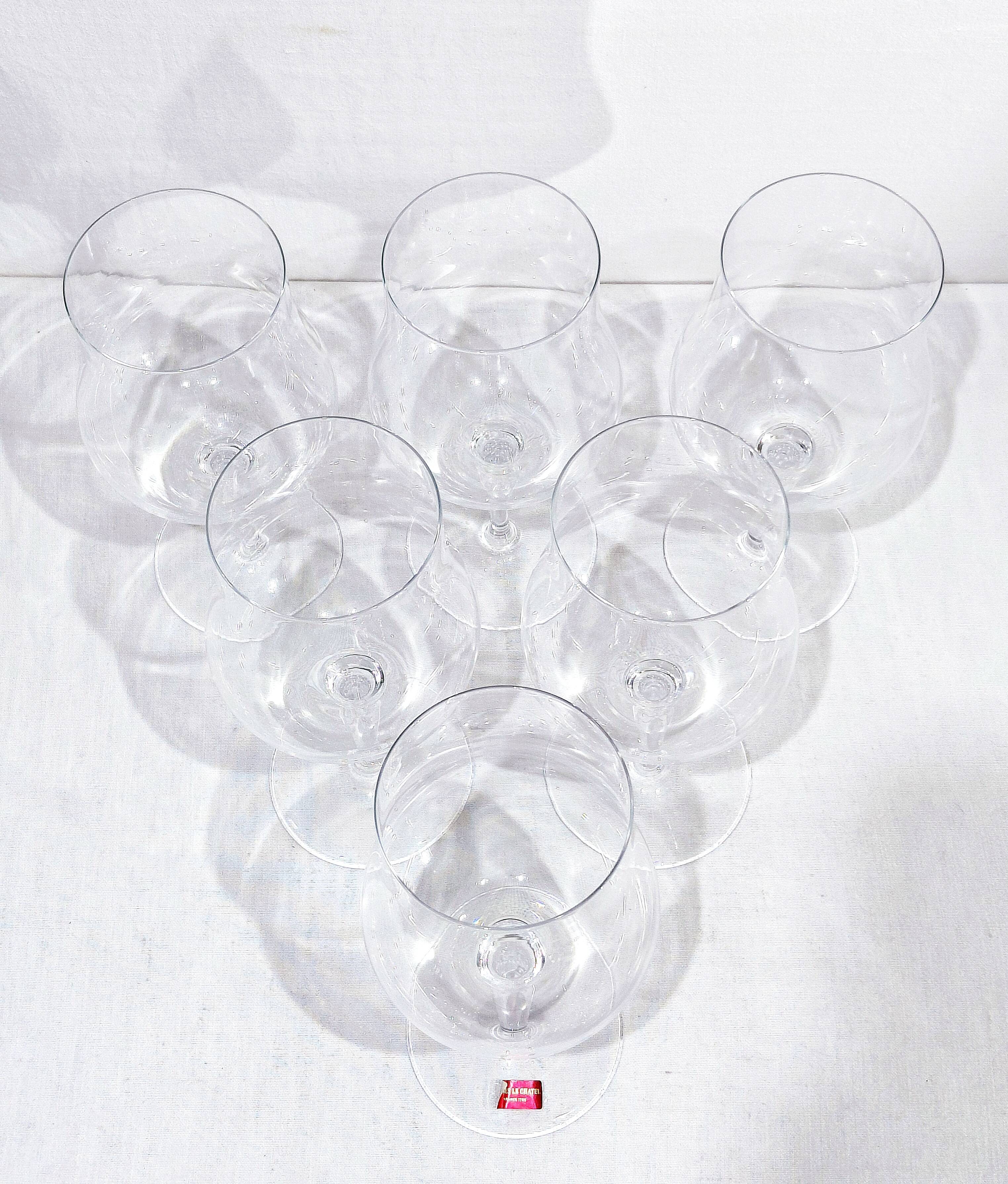 Vannes Le Châtel - 6 Crystal Glasses