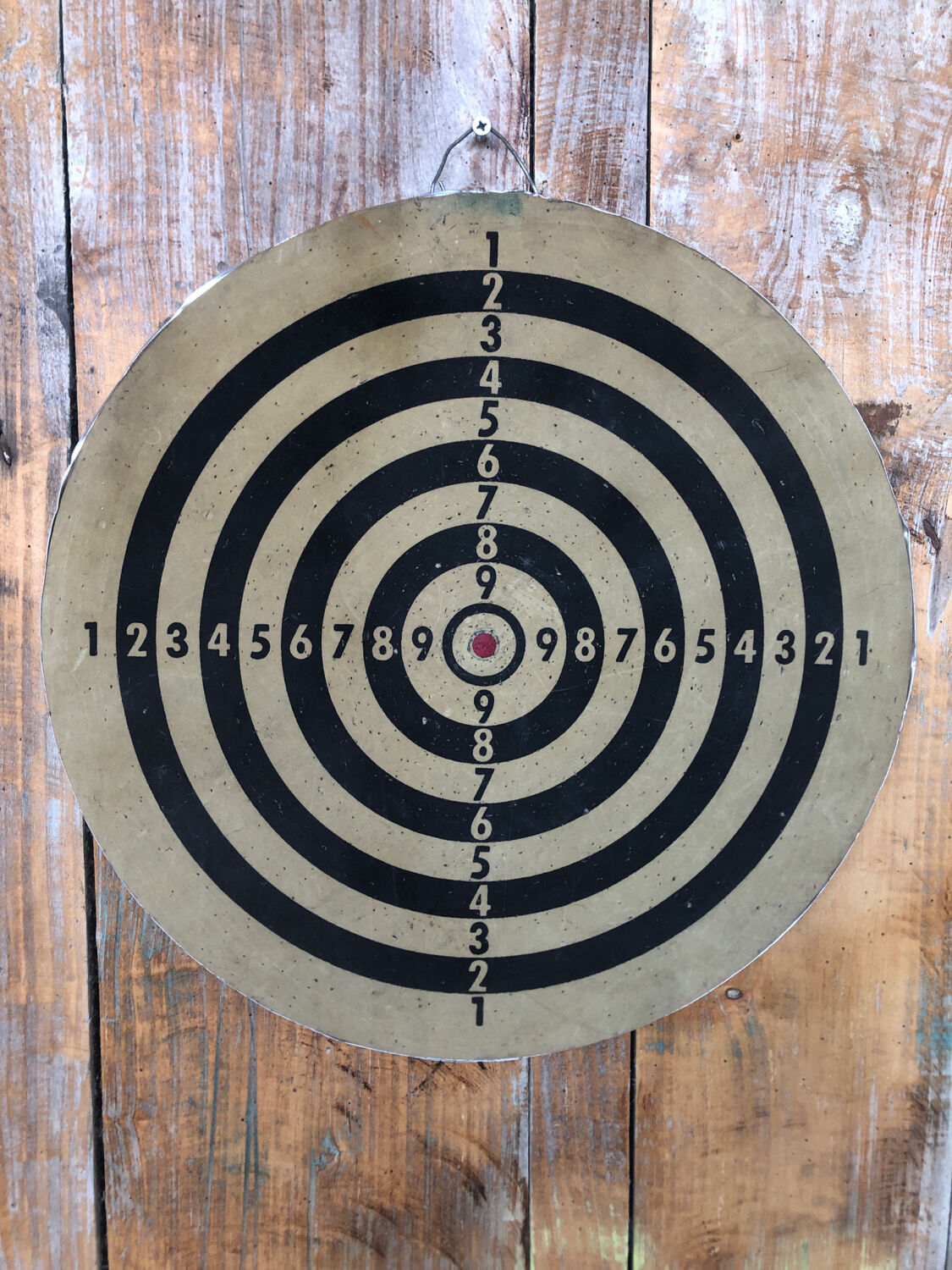 Old vintage dart board target