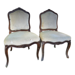 Paire de fauteuils Louis