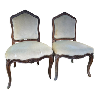 Paire de fauteuils Louis XV