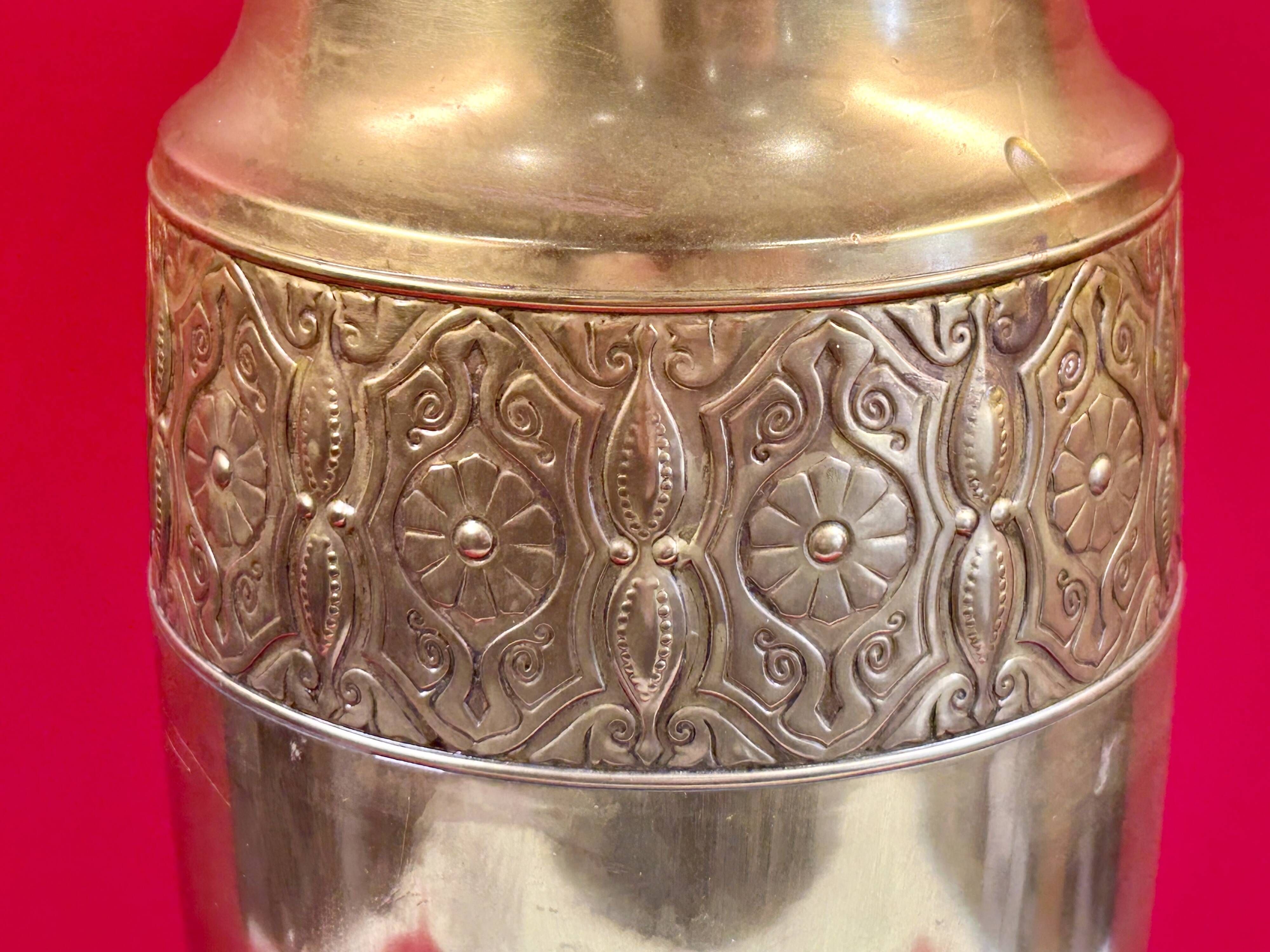 Dinanderie - Grand Art Deco Vase brass 40 cm