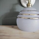 Blue granite glass wall lamp