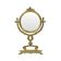French Classic Brass Table Mirror Gold Baroque Style 34cm