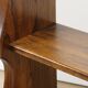 Vintage brutalist solid wood shelf - 1950
