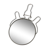 11.5 cm round barber's mirror