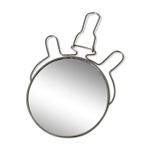 Miroir de barbier rond 11,5 cm