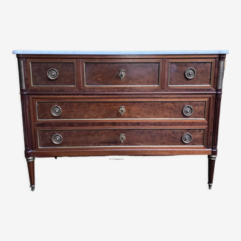 Louis XVI style dresser desk in mahogany