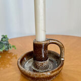 Vintage ceramic stoneware candle holder 1950