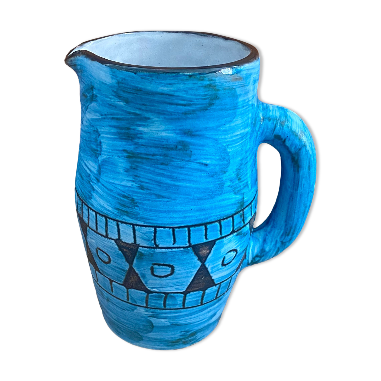 Ceramic pitcher Alain Maunier Vallauris