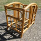 Bamboo rattan magazine holder
