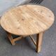 Round stripped solid pine kitchen table 98cm