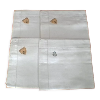 Taies d'oreiller en lin  vintage