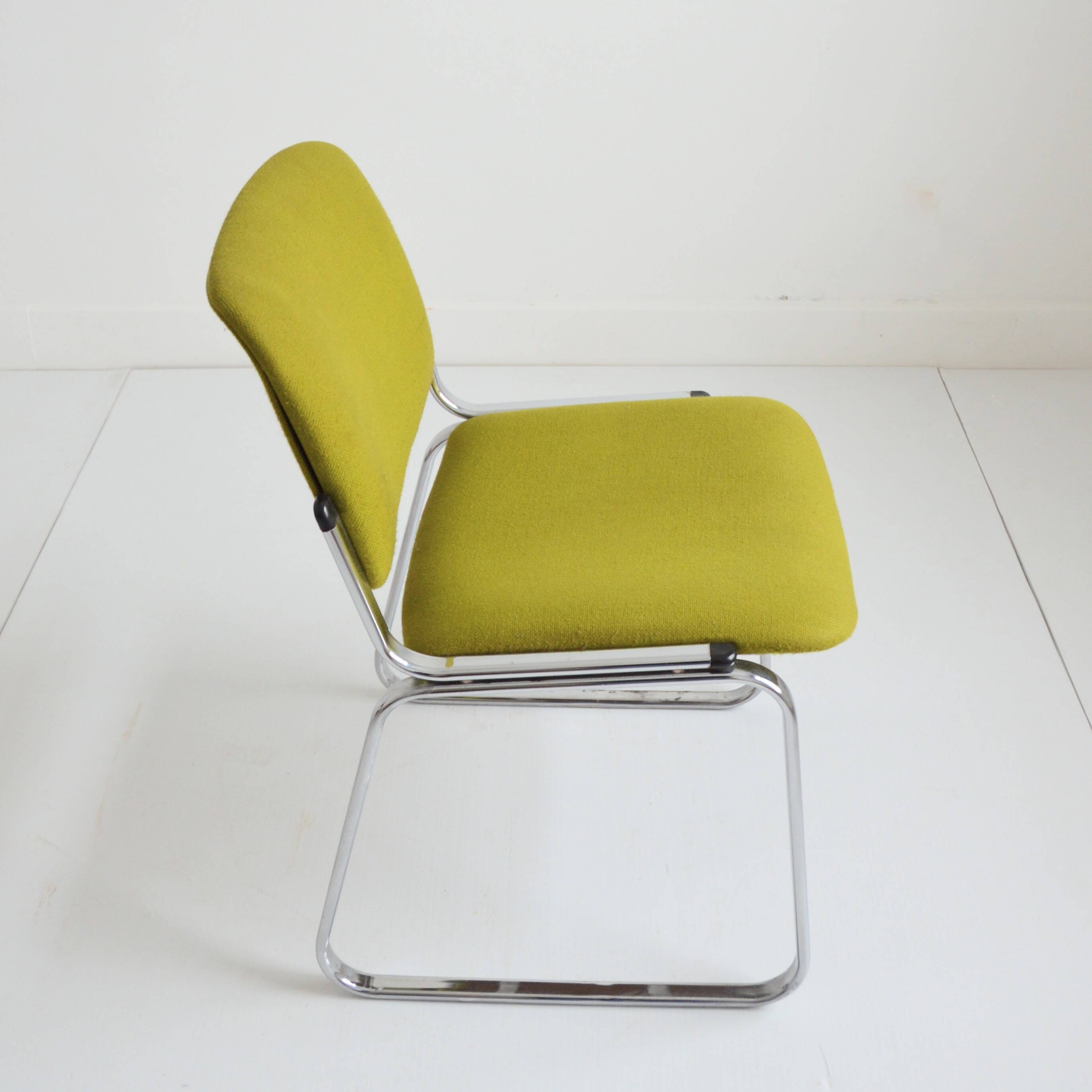 Chaise traineau / Chaise de bureau 1960 vintage