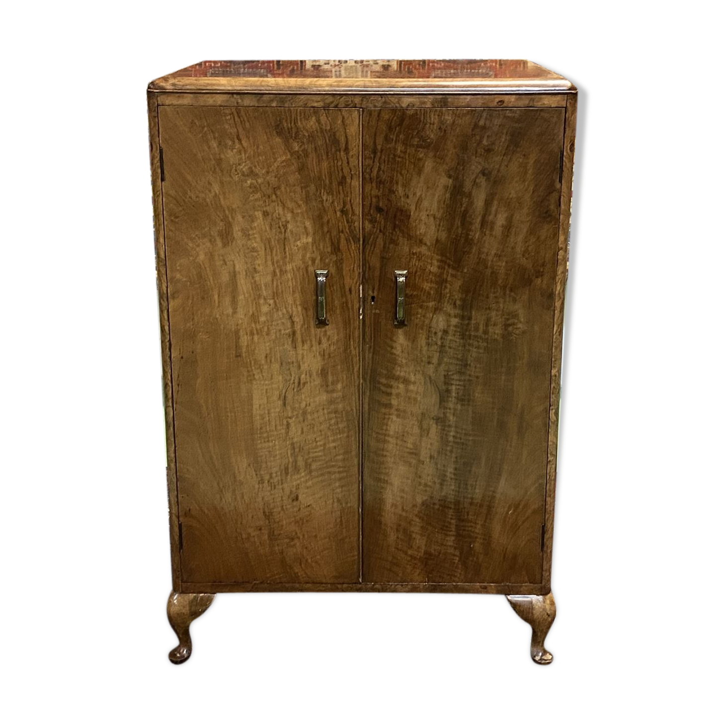 English art deco walnut buffet - 1930s