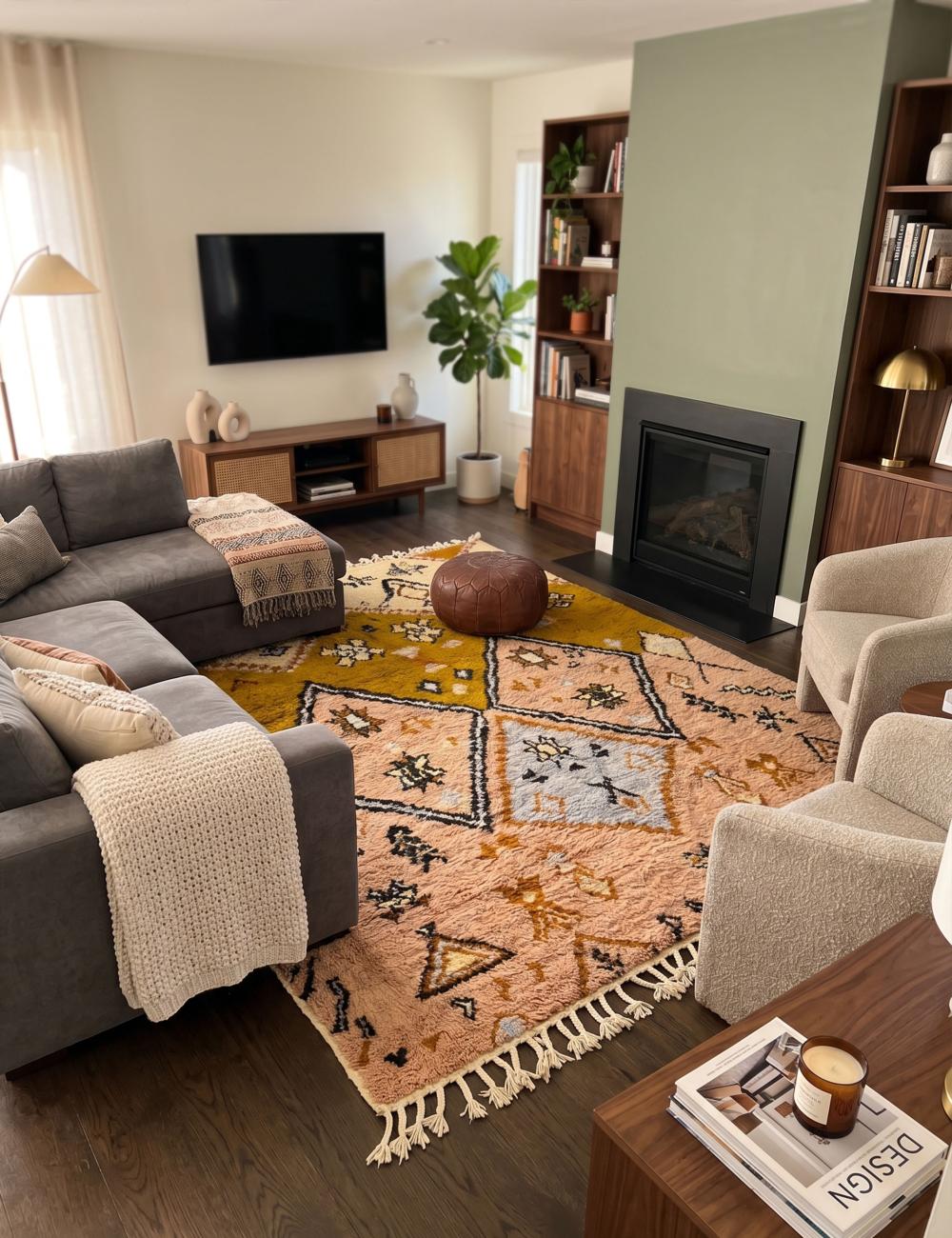 Berber carpet from Morocco - 303 x 253 cm