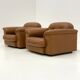 De Sede DS-101 camel brown vintage armchairs