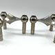 Pair of Nagel modular candlesticks – German Space Age design – Metal