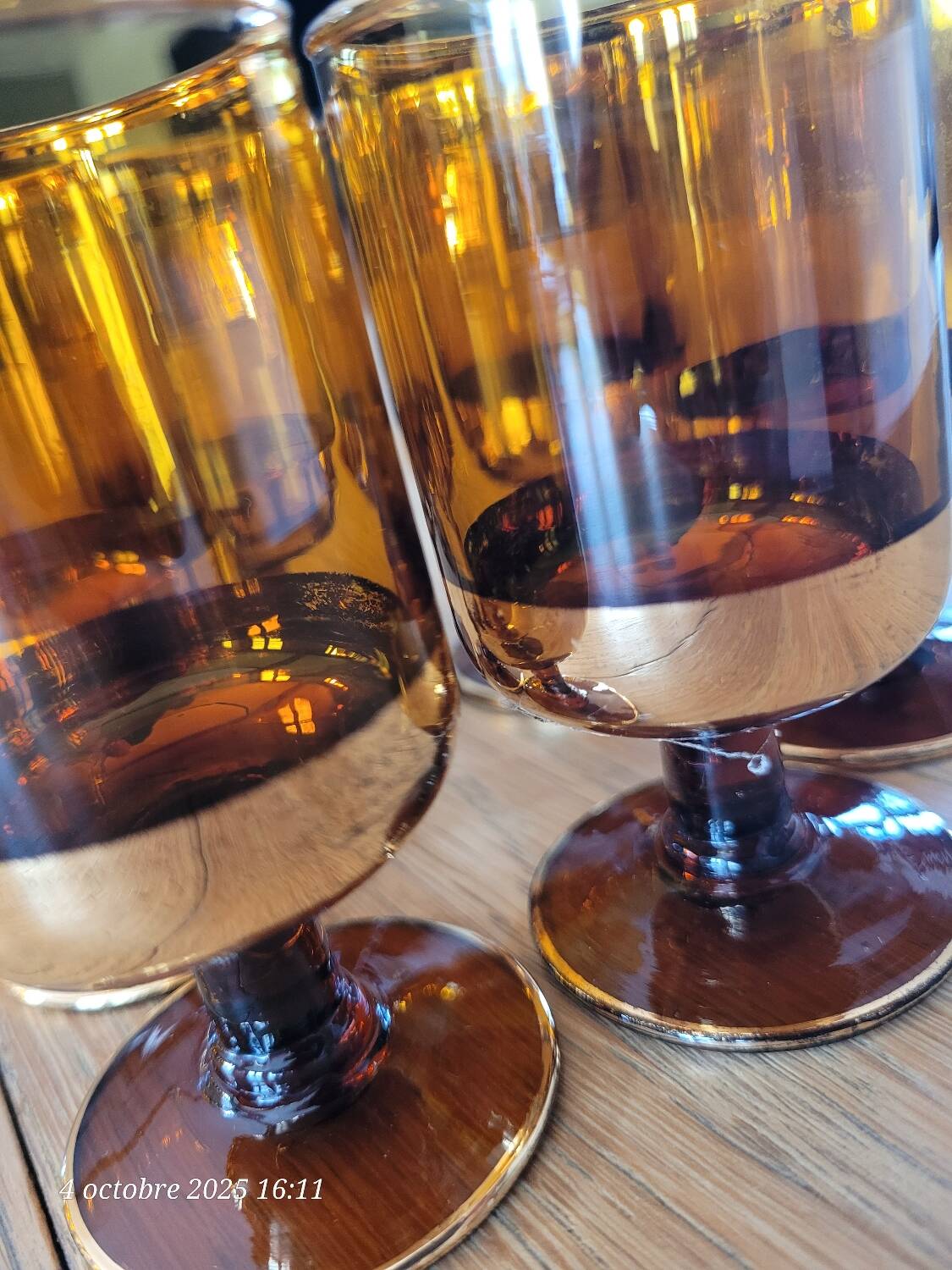 6 verres à liqueur vintage