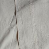 Antique sheet with embroidered initials