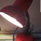 Retro red desk lamp