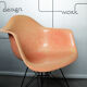 Fauteuil DAR par Charles & Ray Eames pour Zenith Plastics, red ou salmon, 1950