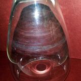 Vintage blown glass shell vase 30cm