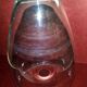 Vase obus en verre soufflé vintage 30cm