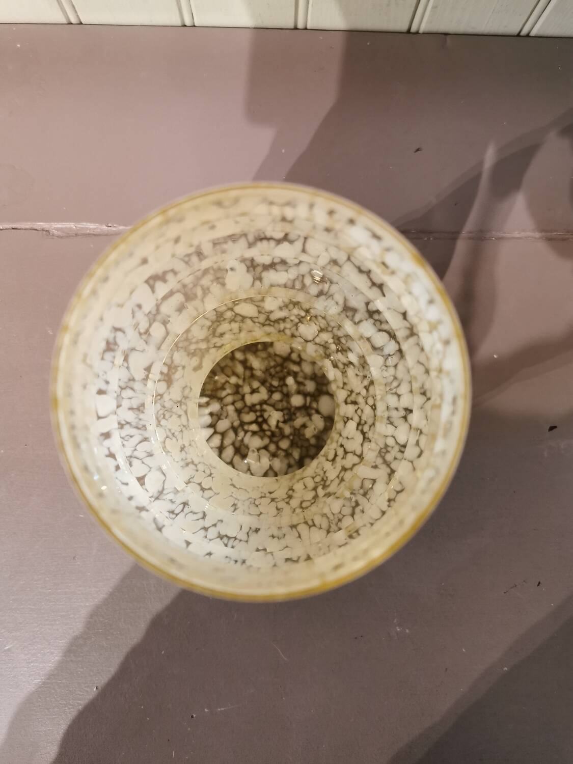 Clichy glass art deco vase