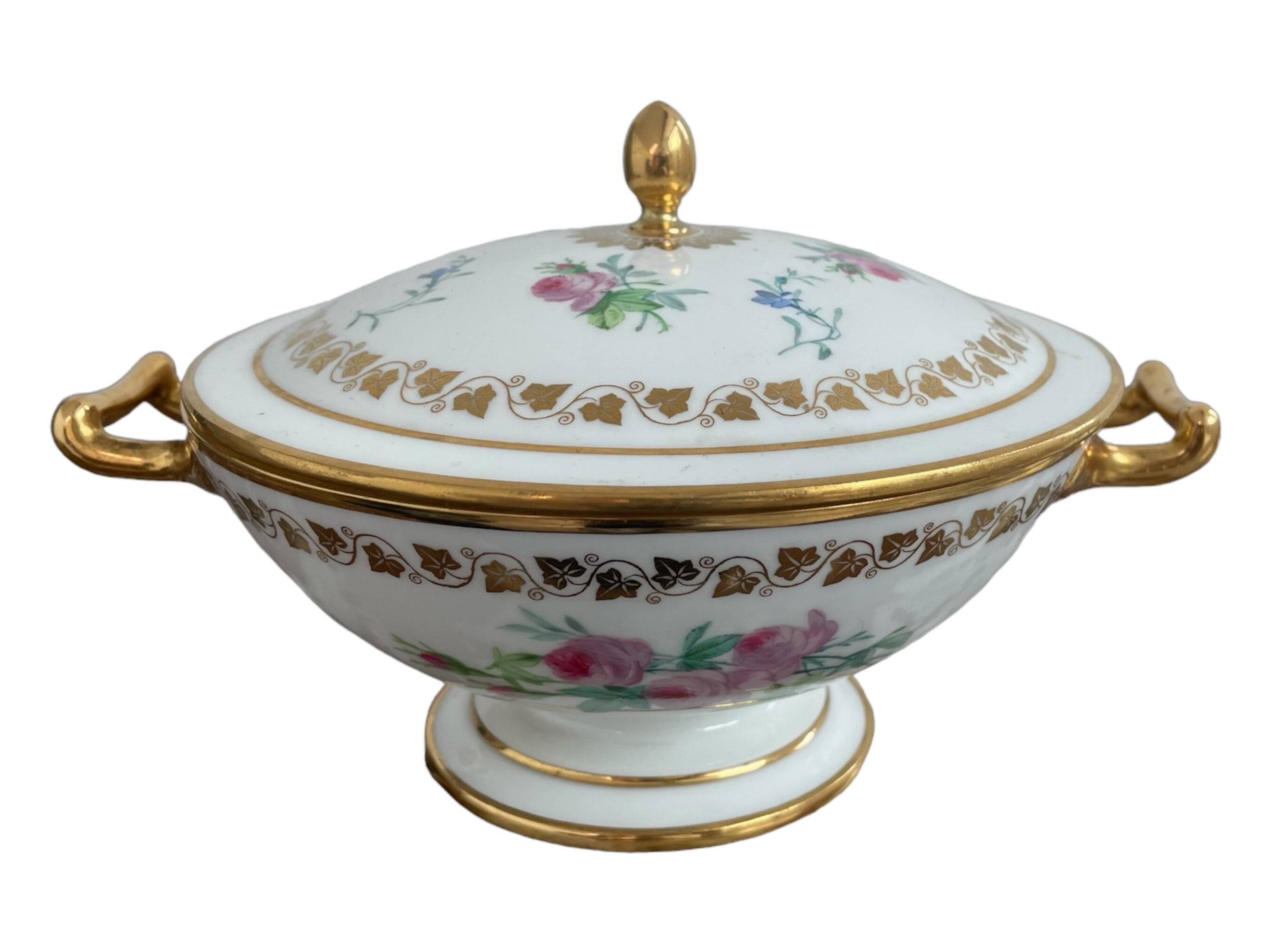 Antique, bezel, Sèvres porcelain, Royal Manufacture, 19th century, Louis-Philippe period