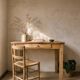 Antique solid wood desk in chic country style