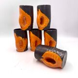 Mado Jolain 6 mugs in good condition