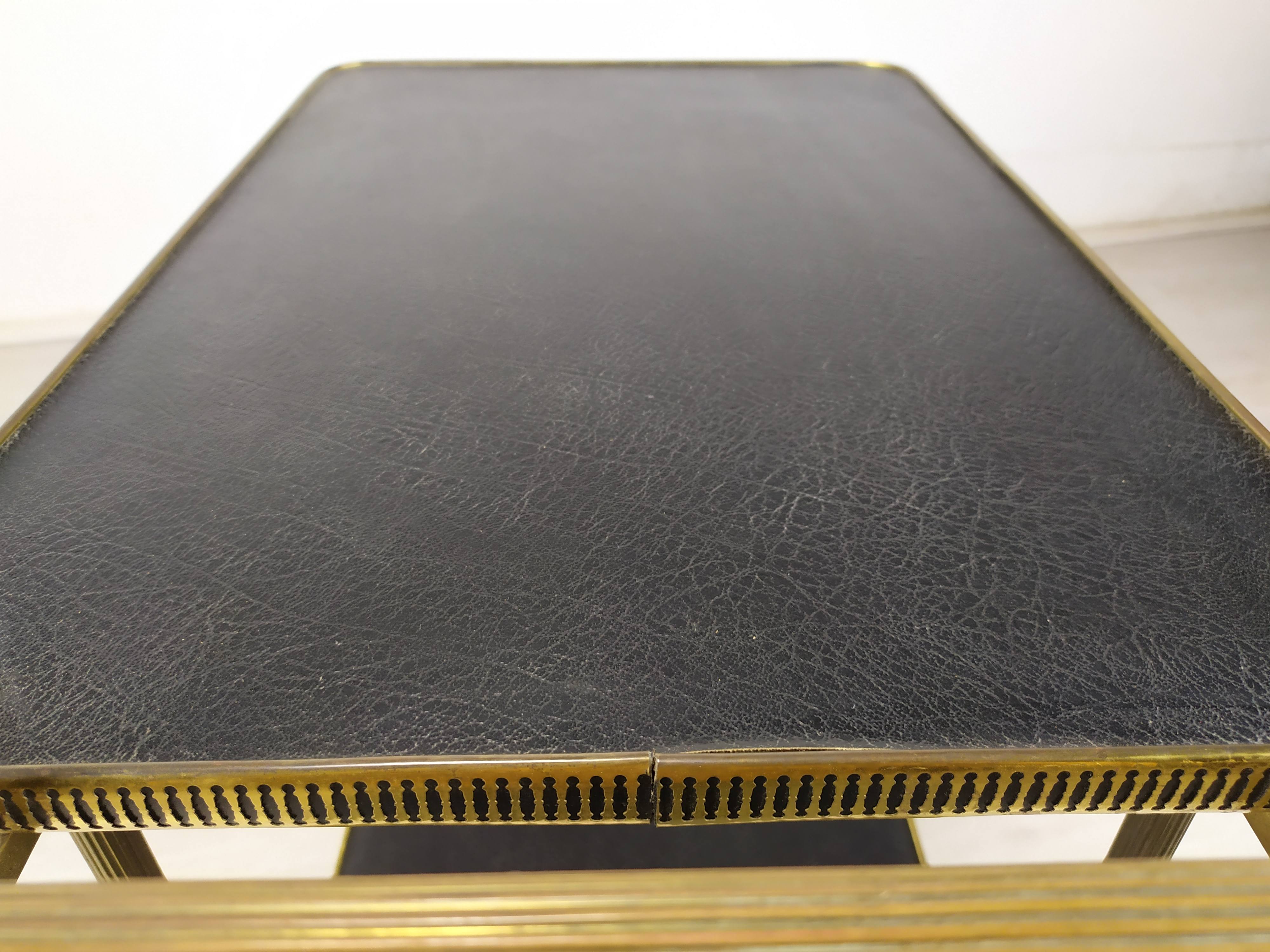 Vintage brass bar service