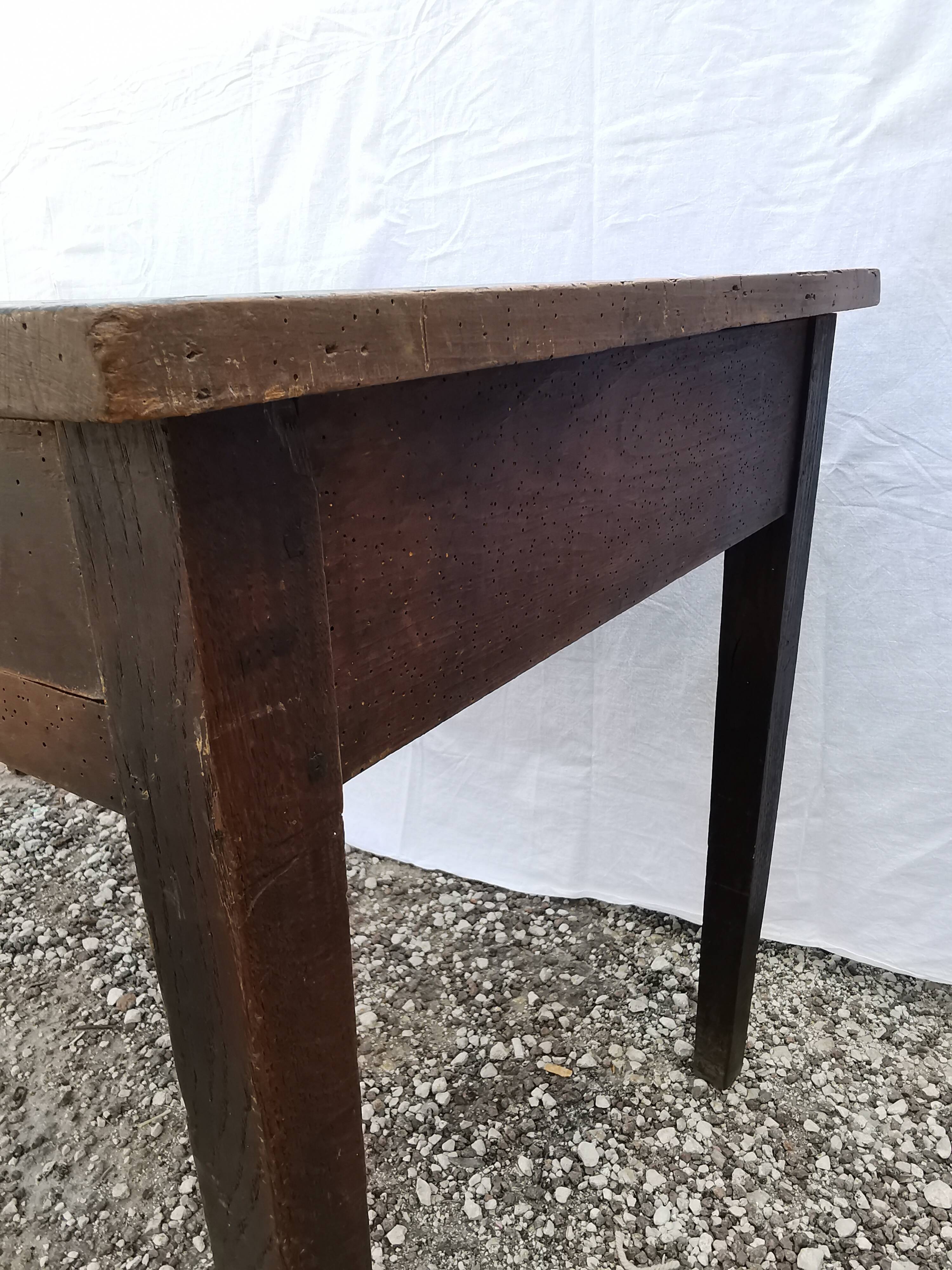 Old vintage wooden desk