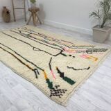 Handmade wool Berber rug 250 x 150