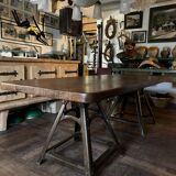 Large table with industrial legs