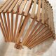 Basket fruit cut 1960 vintage bamboo rattan wicker