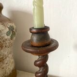 Wooden candle holder