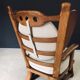 Brutalist Oak Wingback Lounge Chair, Netherlands, 1950s