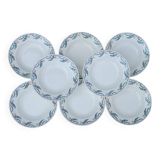 Assiettes creuses lunéville houx