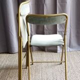 Pair of folding theatre chairs